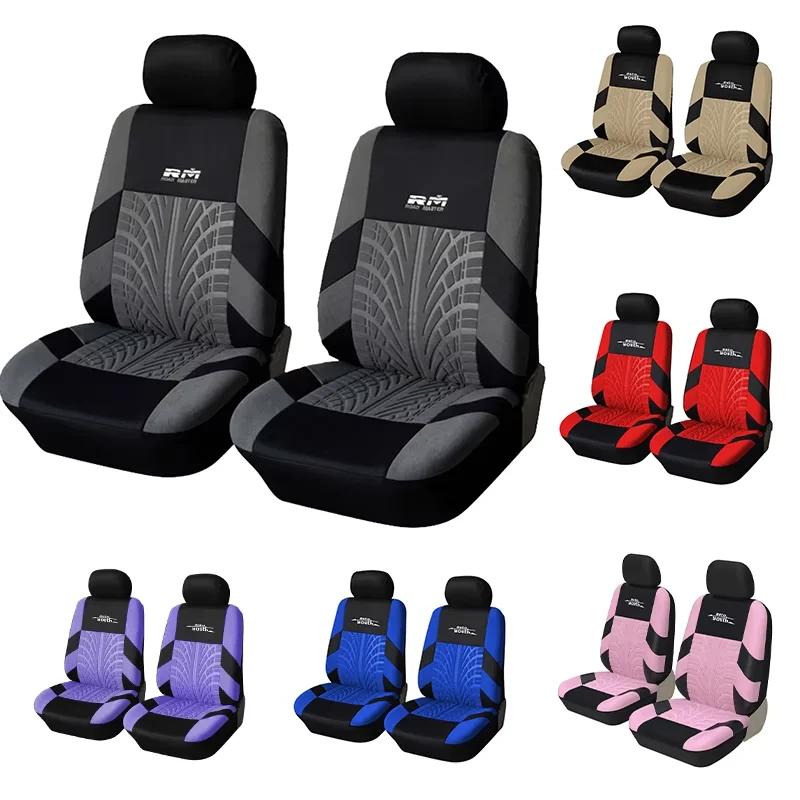 Car Seat Covers Set 2PCS Universal Fit Most Car Covers With Tire Trace Craftsmanship car seat covers