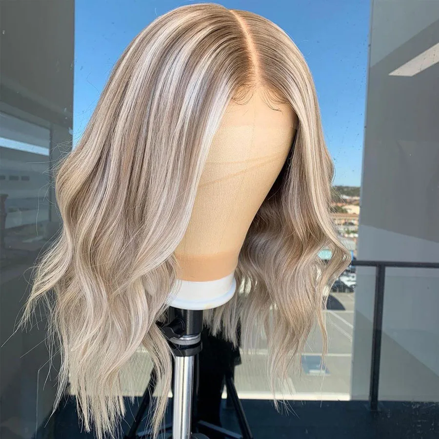 Brazilian Vanilla Blonde Wavy Transparent 13X6 Deep Part Lace Front Wigs  for Black Women 100% Human Hair Wigs Natural Hairline|Human Hair Lace Wigs|  - AliExpress