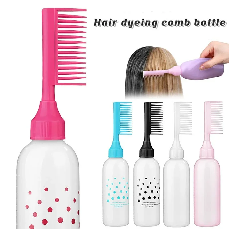 

60oz Hair Applicator Bottle Refillable Plastic Root Comb Applicator Bottle Hair Coloring Tools Hairdressing Barber Accesories