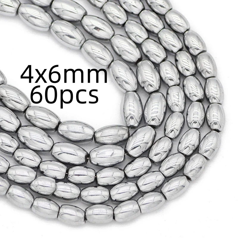 Silver-Plated Hematite Heart and Star Beads