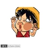 1pcs One Piece Luffy car Sticke Anime Peeking Glass Vinyl Decal Sticker For Car Window Laptop Hydroflask Waterbottle PVC 3