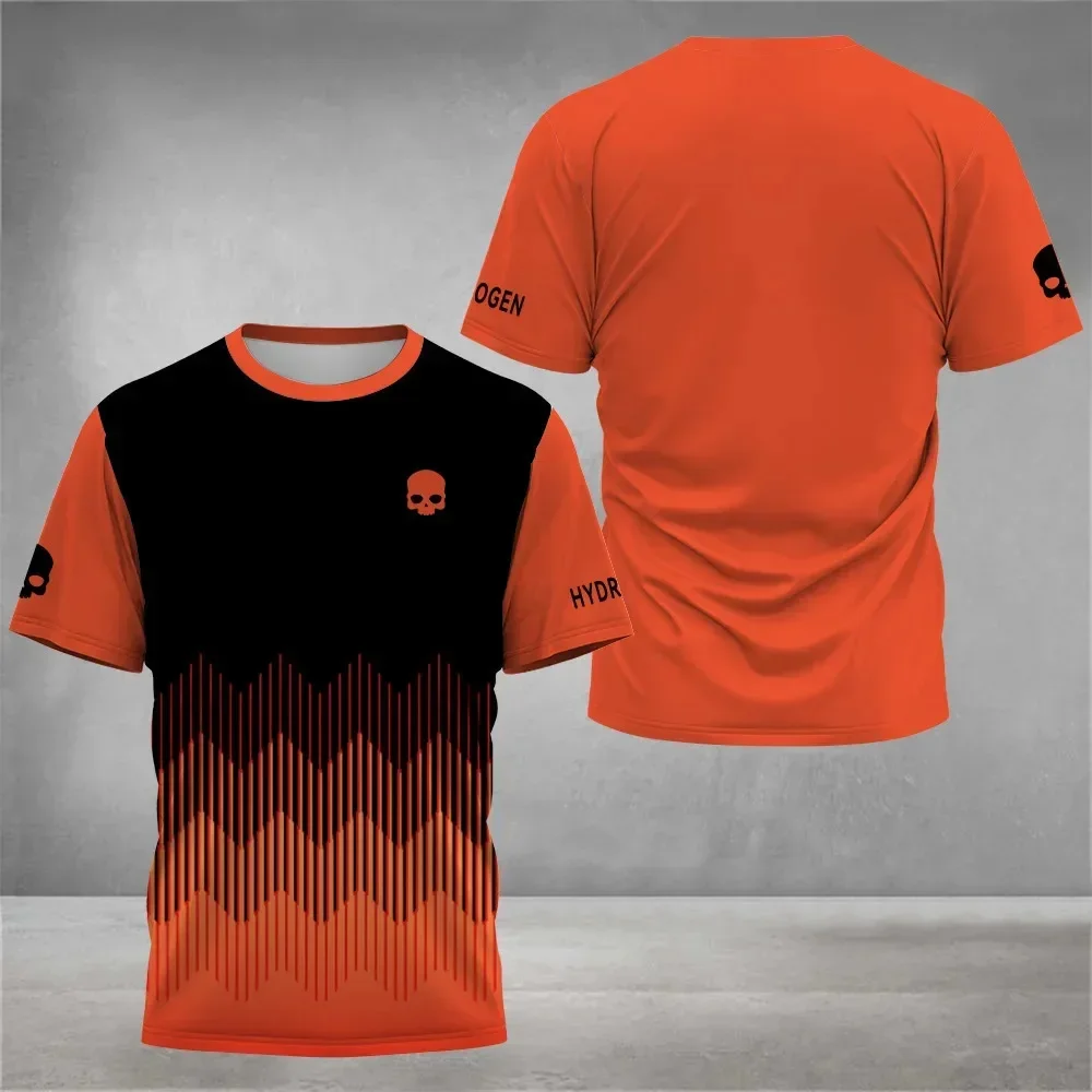 Summer Men's Fashion Sports T-shirt Breathable Men's Tennis Badminton Running Sports Clothing Casual Loose Short Sleeve T-shi