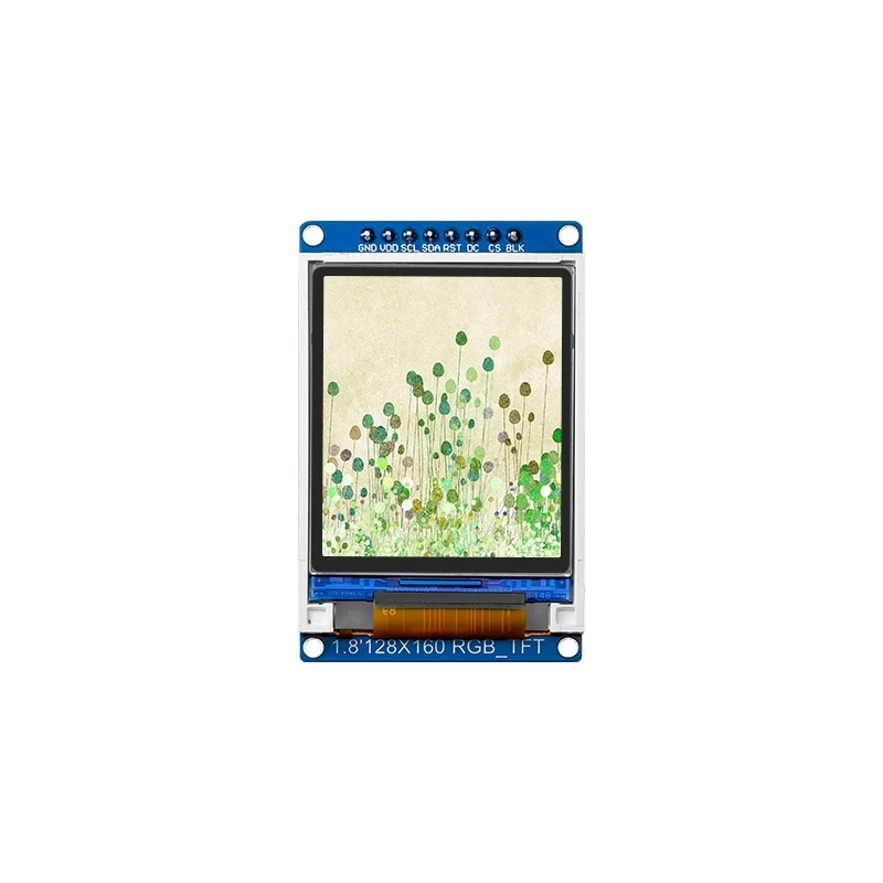TFT Display 1.8"128x160 IPS SPI HD RGB 65K 1.8 inch Full Color Screen LCD Module ST7735 Driver DC 3.3V IC 8-pin SPI