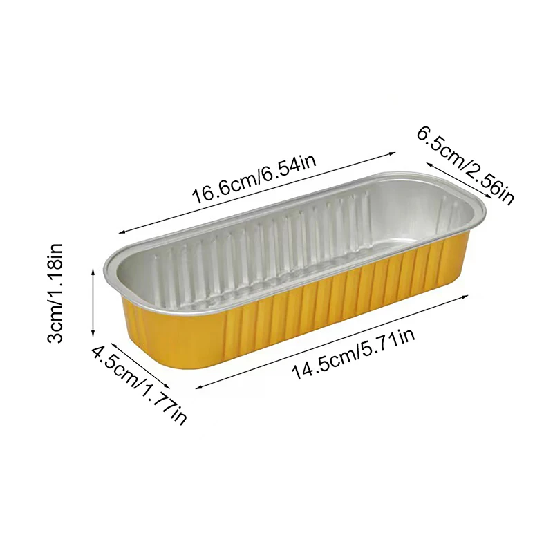 10Pcs Mini Loaf Pans With/Without Lids 6.8OZ Rectangle Aluminum Foil Baking Pans Reusable Mini Bread Containers Muffin Tins - Image 6