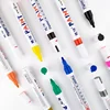 12 Colors White Waterproof Rubber Permanent Paint Marker Pens for Drawing Car Tire Tread Eco-Friendly Tire Painting Highlighter 4