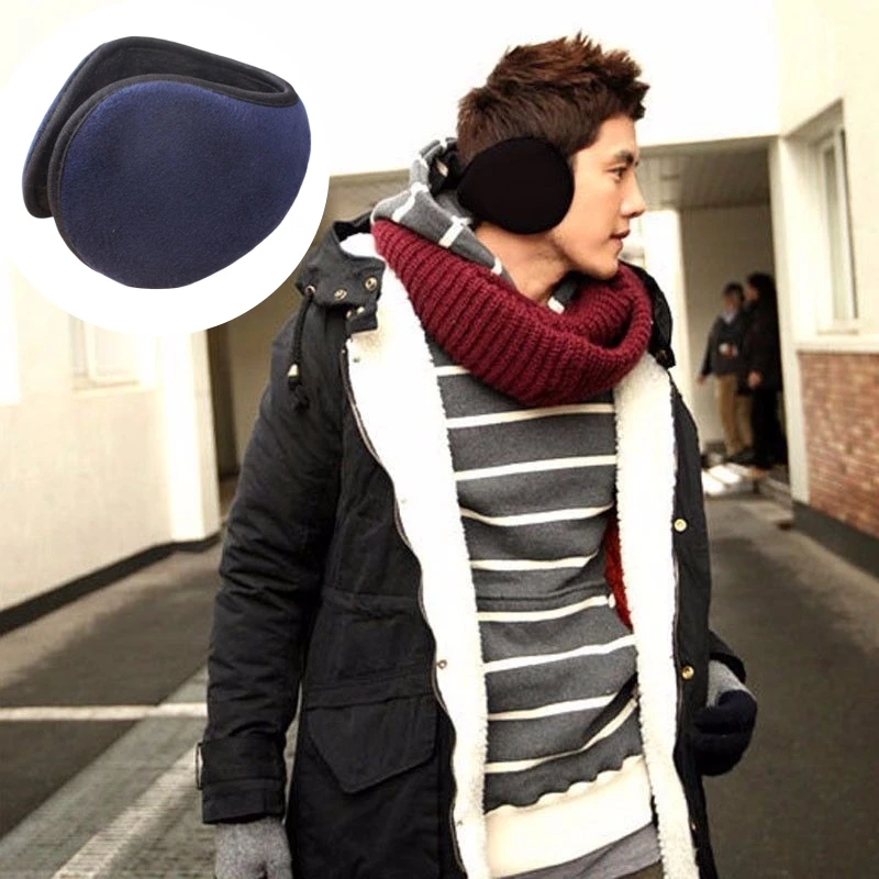 

1PC Windproof Earmuffs Outdoor Biking Skiing Camping Warm Supplies Solid Color Warm Earmuffs In Winter Both Men And Women