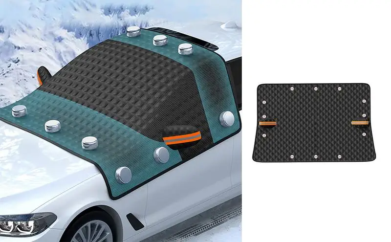 

Магнитный автомобильный чехол на лобовое стекло, защита от снега и льда, водонепроницаемые ветрозащитные чехлы на лобовое стекло, аксессуары для автомобиля