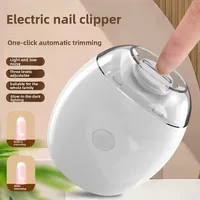 Coupe-ongles électrique 2 en 1 avec lumière LED, lime à ongles automatique, outil de manucure miniature pour bébé, soin des ongles 2
