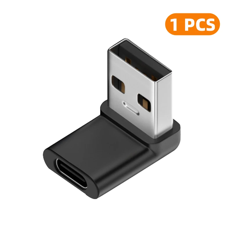 ตัวเลือกสินค้า อะแดปเตอร์ USB-A ถึง Type-C 90 องศา 10Gbps