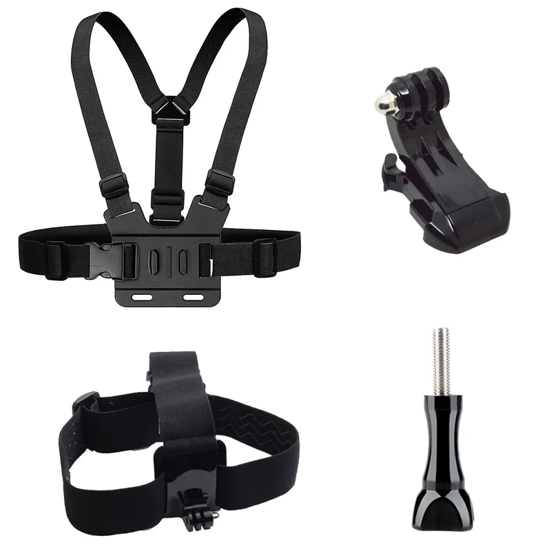 Head Strap Chest Harness Belt Mount For Gopro Hero 11 10 9 8 7 6 5 AKASO EK7000 EKEN SJCAM