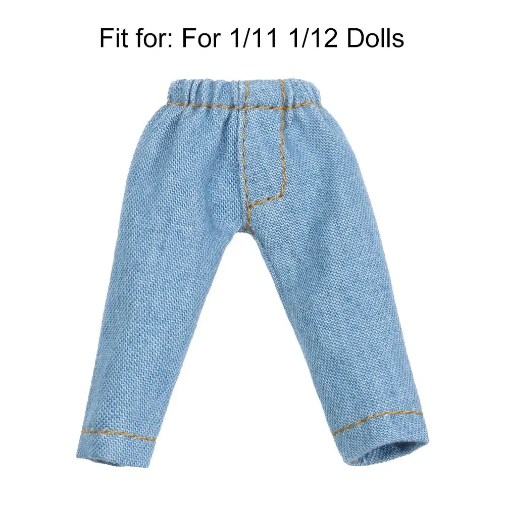 For 1/12 BJD Doll Clothes Fashion Jeans Casual Pants OB11 Clothes Trousers Girl Dress Up Toys Toys Children Birthday Gift 6