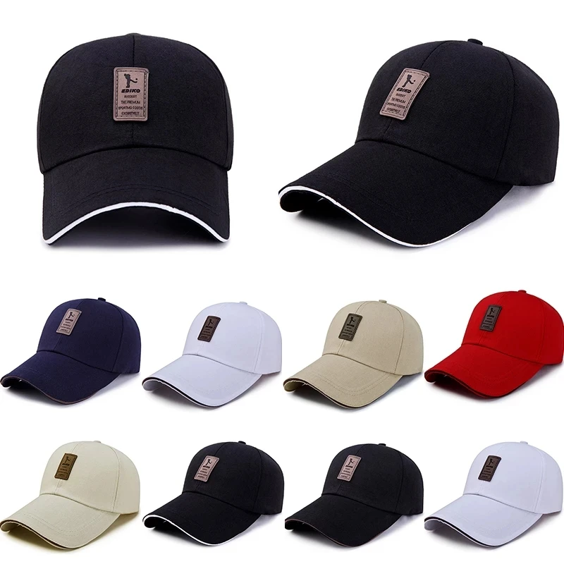 

2022 Cotton Outdoor Sport Cap for Men Women Solid Color Peaked Cap Fishing hat Summer Casual Sun Cap Trucker Hat Hip Hop Cap New
