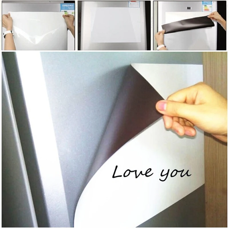 Tableau blanc magnétique pliable A3 A4 pour réfrigérateur, écriture douce  et effaçable, pour laisser des messages - AliExpress