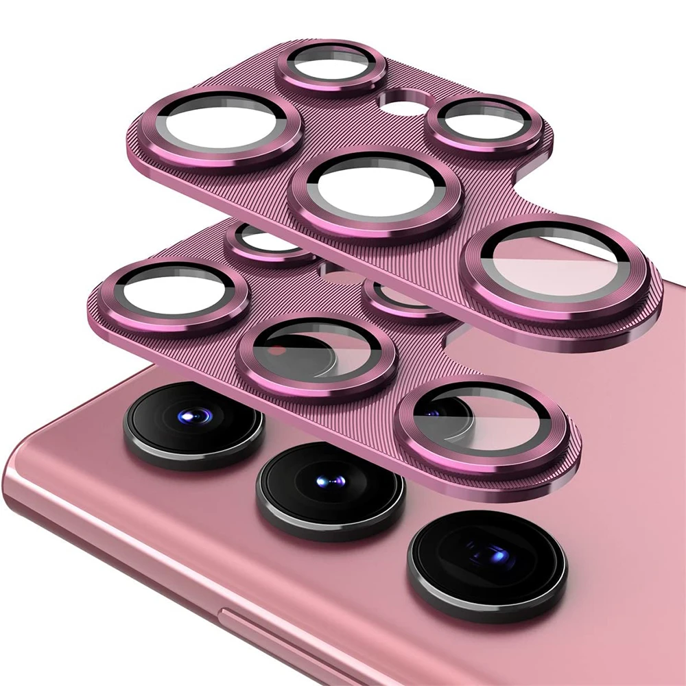Luxury Aluminum Alloy Metal Camera Protector with Glass Lens Protective Film