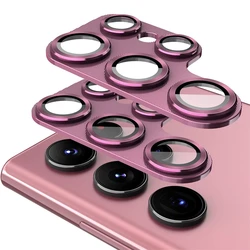 Luxury Aluminum Alloy Metal Camera Protector with Glass Lens Protective Film - S24 (Red)