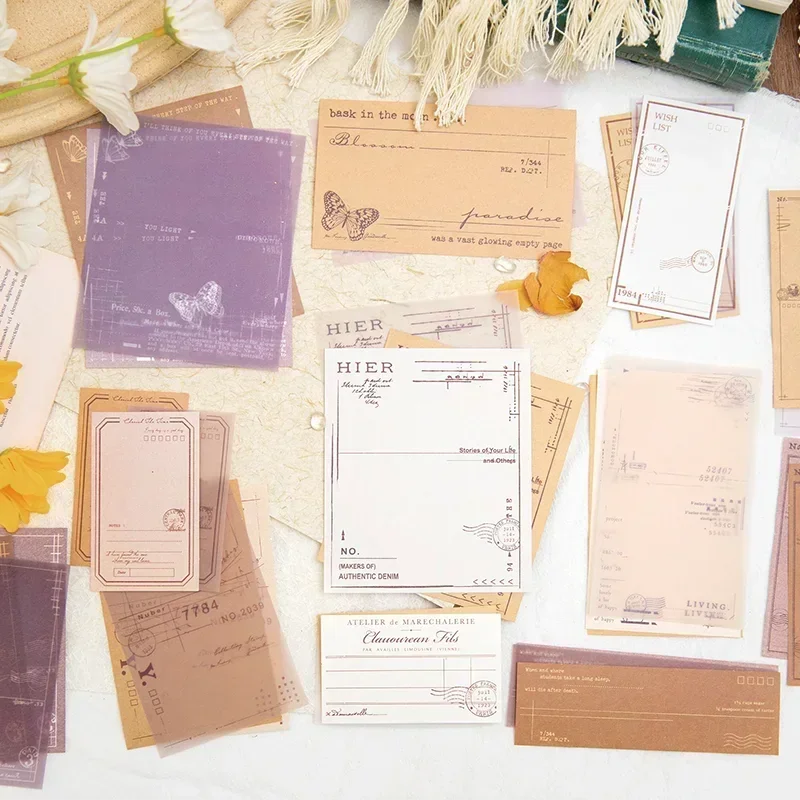 

30Sheets Twilight City sticky note paper Words out of the romance series literary handbook decoration materials 130*105MM