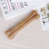 8 Inch Cowhide Bone Non-Toxic Creative Dog Chews Toys Anti-bite Leather Chew Bone Indestructible for Small Medium Large Dog 4