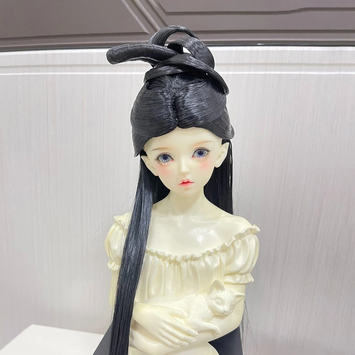 

1/4 1/3 старинный парик для шарнирной куклы Hanfu стиль фея длинные волосы Ретро парики для BJD/SD MSD SD13 большой девочки SSDF аксессуары для кукол C1996