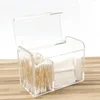 Dustproof Makeup Cotton Pads Organizer Plastic Cosmetic Swabs Storage Containers With Lid Waterproof Transparent Makeup Holder 5