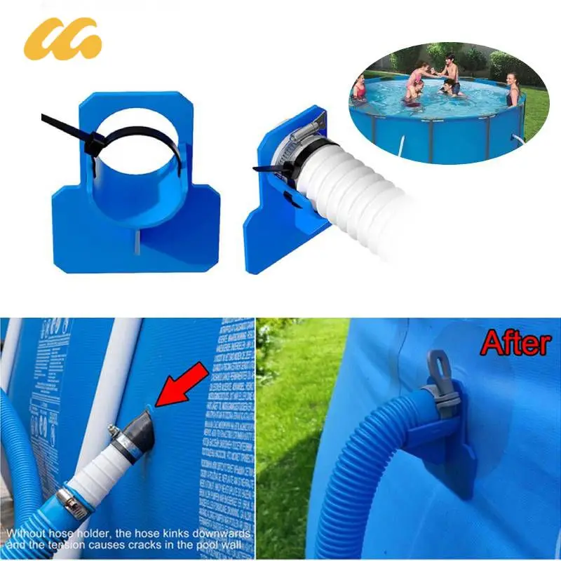 

1set 30-38mm Swimming Pool Pipe Holder Pipes Fixing Supports For Ground Hose Outlet Mount Bracket With Cable Tie Accessories