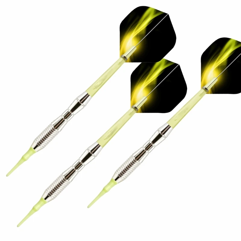 3Pcs 전문 실내 소프트 팁 다트 비행 간단한 실내 플라스틱 팁 다트 E56D