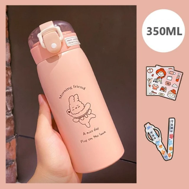 Thermos Coffee Mug Insulated Portable Carry To Go Travel Cup Stainless Steel  Kawaii Thermal Water Bottles For Men Women Gift - AliExpress
