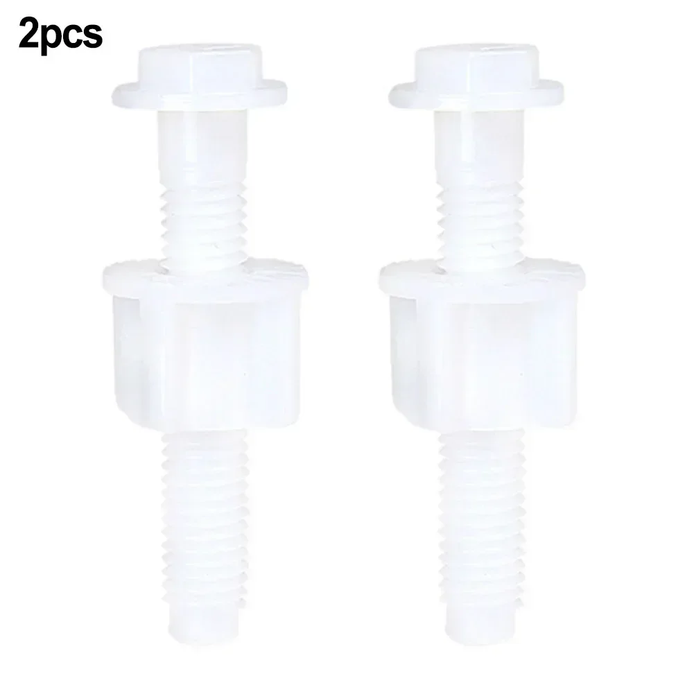Toilet Hinge Bolts Screw Fixing Fitting Kit 2pcs Repair Bolts Plastic Universal Replacement Toilet Lid Set Screws Bathroom Parts toilet seat accessories toilet hinge replacement