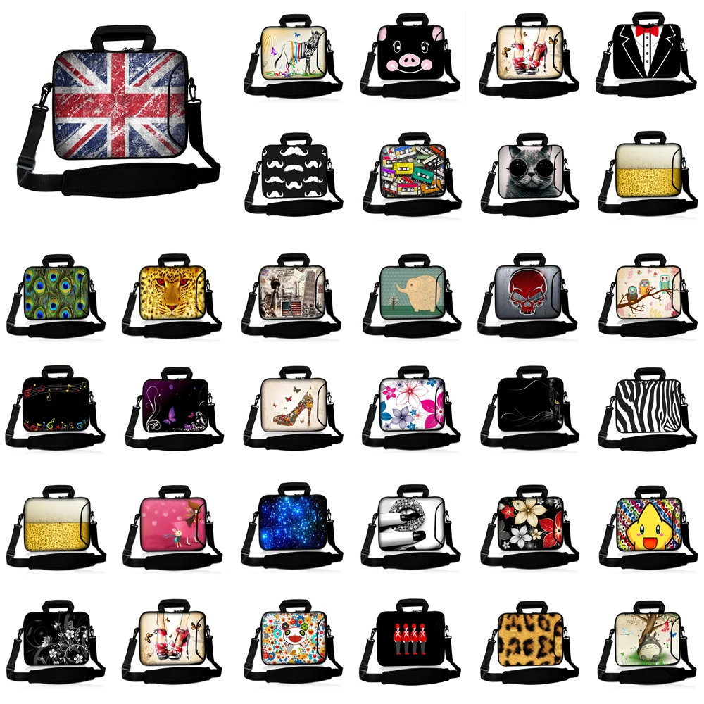 Union Jack Shoulder Laptop Tablet Borse 10 "Tablet 10.1 9.7 9.6 10.1 10.2 Netbook Nylon Soft Messenger Bag Per Ipad Chuwi Samsung