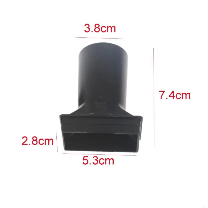63HF Plastic Hard 3.8cm Diameter Air Pipe Tubes for 97x97x33mm Ventilation fan