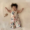 Baby Sleeping Bag 3-18 Months Summer Thin Kids Sleepwear Flowers For Girls Baby Sleepsacks 100% Cotton Anti-Kick Blanket 3