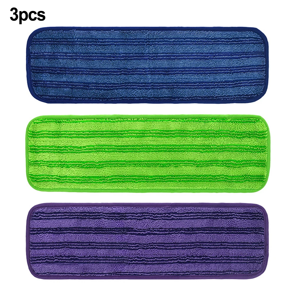 

3pcs Replacement Mop Pads Cleaning Floor Reusable Microfiber Pad For Swiffer PowerMop And 13 14 15 Inch Mops With Backing