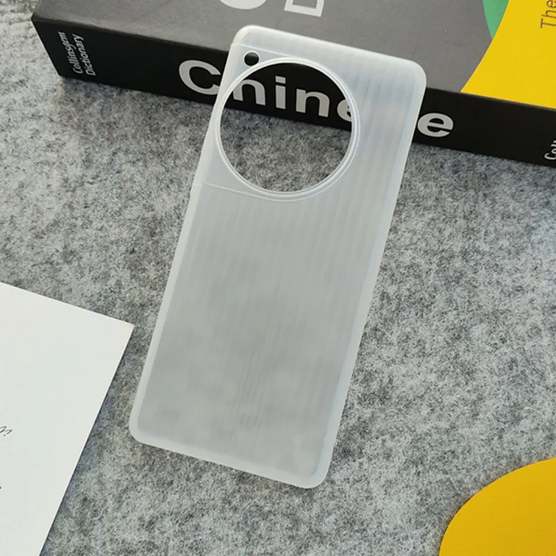 Ultra-Slim Matte Corrugated Clear Hard PP Luxury Back Case