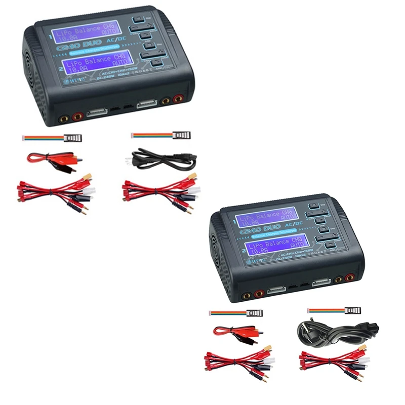 

C240 DUO Lipo Balance Charger Dual Channel AC150W DC240W For Lihv Life Lilon Nicd Nimh Pb Battery Charger