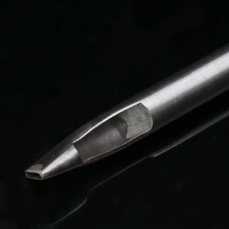 Leather Tools Leather Craft Tools Leather Craft Tool Leather Punches 8 Sizes 2mm-5mm Oval Hole Punch for Leather, Steel Leather Craft Punching Tools for Watch Band, Belt, Leather Crafting