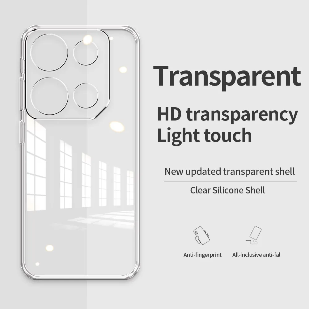 Itel P65 Clear Shockproof Silicone Phone Case