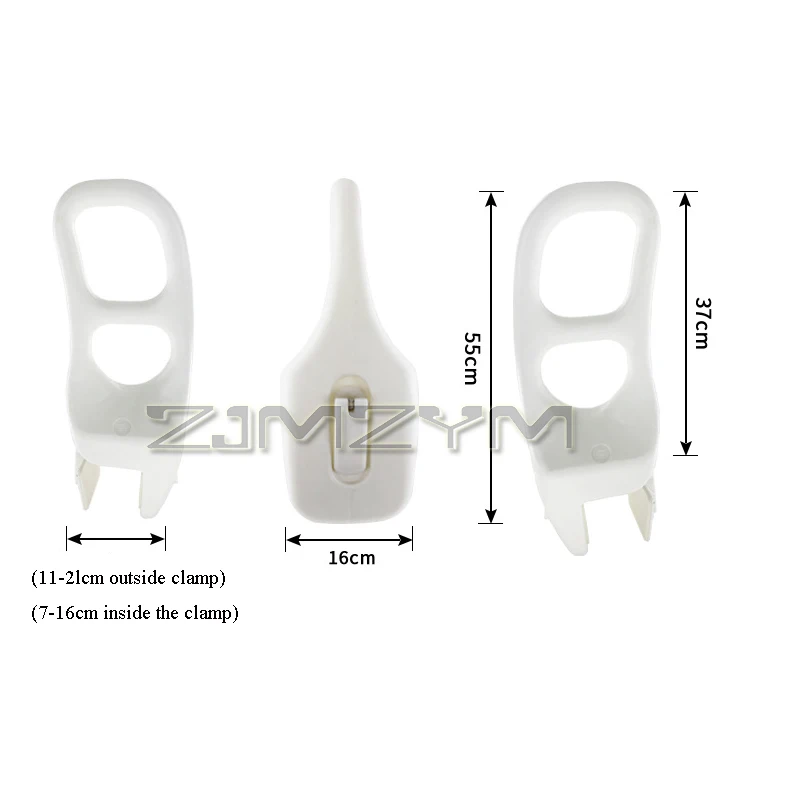 Double Hole Bathtub Handrail Blow Molded Handrail Raised Without Rust For Pregnant Women Elderly Bath Auxiliary Tool