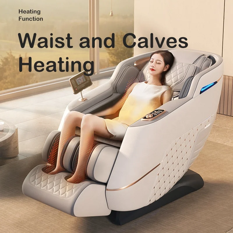2024 6606T New Model Home Office Furniture Electric Heating Kneading Cheaper Price Luxury Zero Gravity Recliner Massage Chair 5