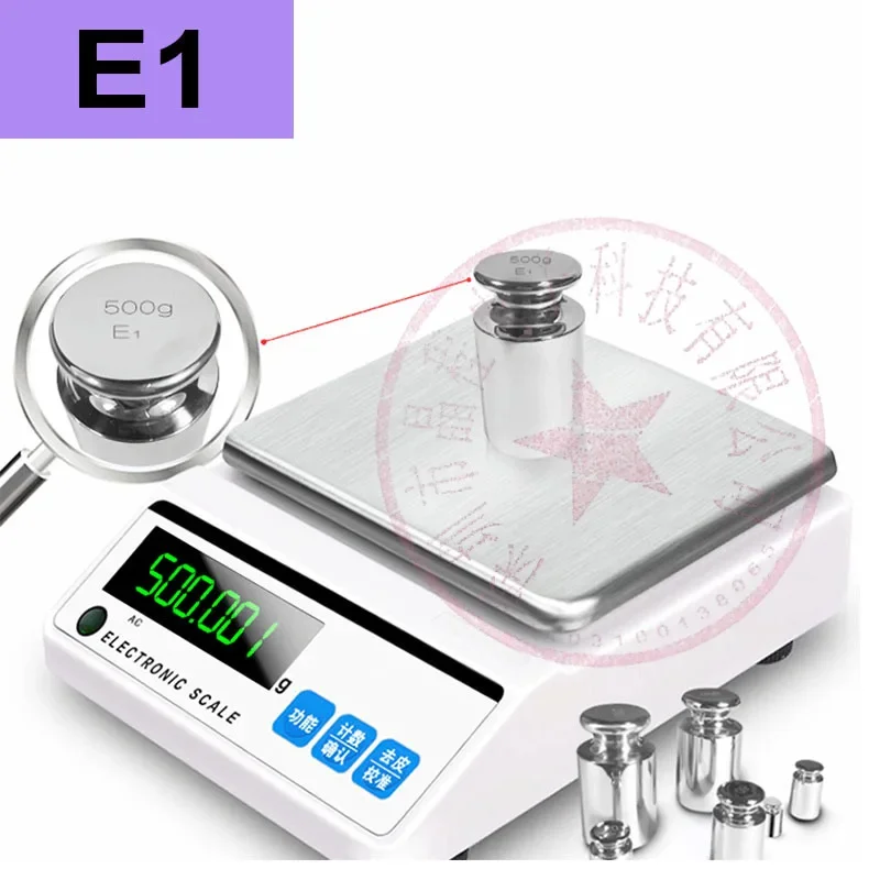 E1 grade Nonmagnetic stainless steel standard weight, high-precision balance