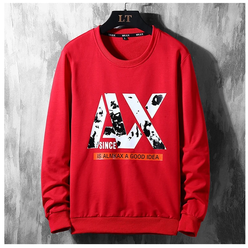 

Мужской свитер с круглым вырезом, размеры до 6XL