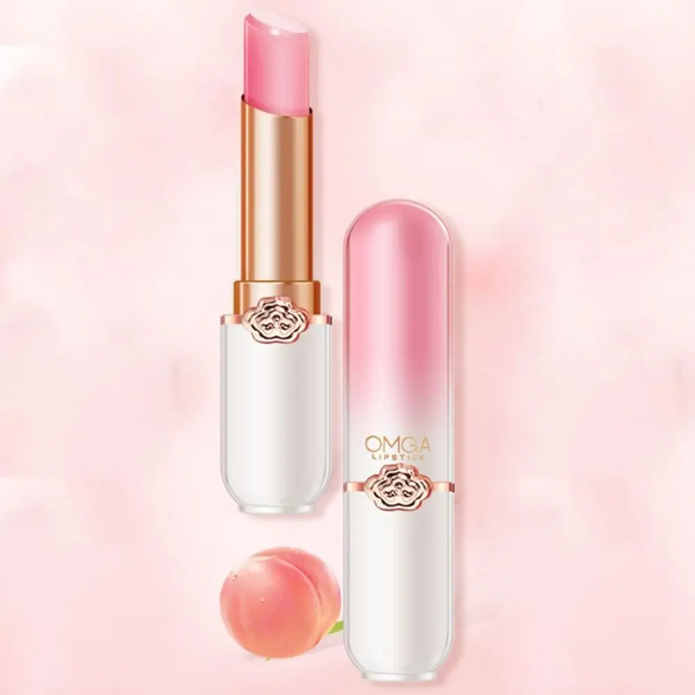

Jelly Temperature Color Changing Lip Balm Moisturize Lipstick Peach Fruit Lip Balm Lip Care Beauty Makeup