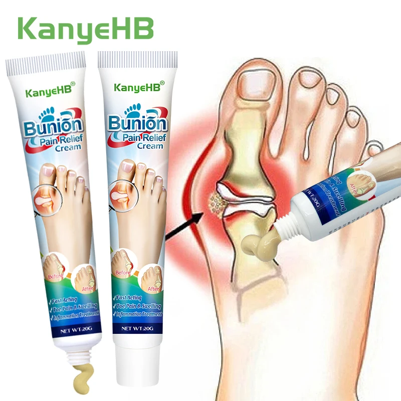 

2Pcs Bunion Herb Cream Toe Joint Valgus Corrector Treat Gout Limb Stiffness Arthritis Thumb Pain Anti-inflammatory Ointment A989