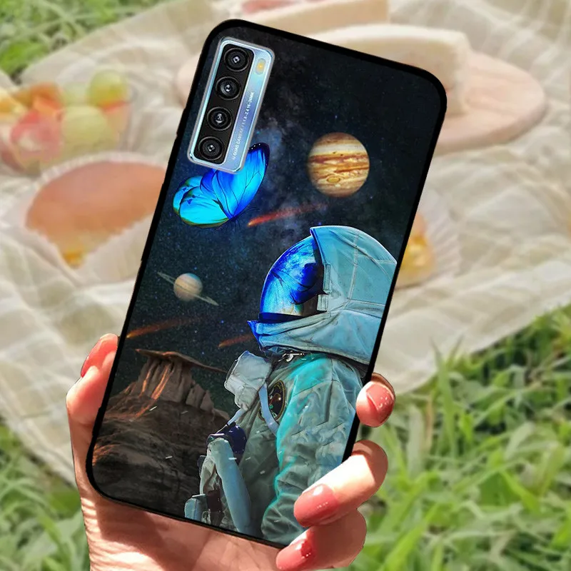Elegant Black Marble Silicone Soft Case - Protective Bumper Cover