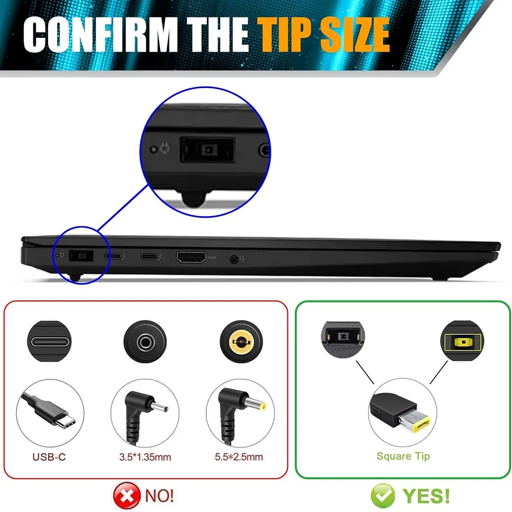 Ładowarka do laptopa 20V 4.5A 90W OT-APB03 USB Pin dla Lenovo ThinkPad X1 Ultrabook B40 M4400 M4450 G50 Z50 Z505 esential G405s G400s