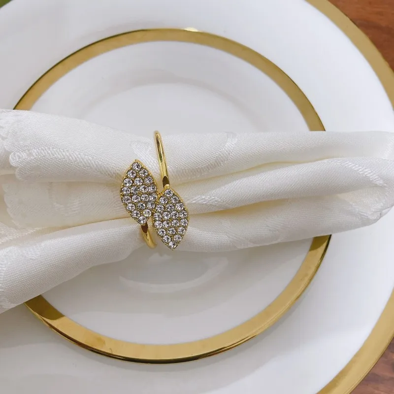 Napkin Ring Metal Napkin Rings Holder for Wedding Party Dinner Table Decoration Napkin buckle 2/6/12 Pcs