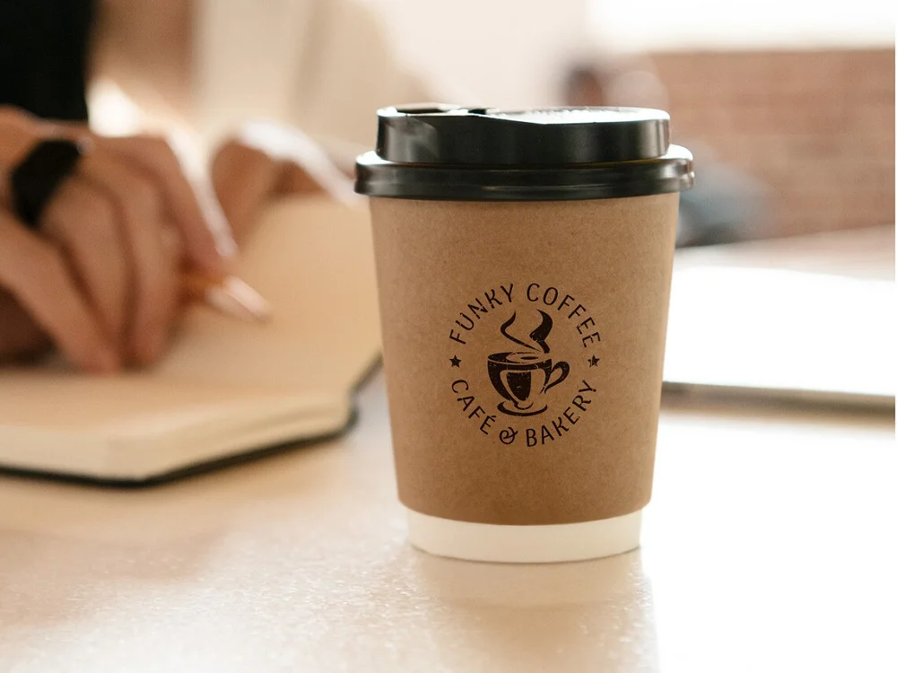 Custom Rubber Stamp for Cup – Personalized Wooden Handle Seal with Clear Logo – Ideal f... - SKU CRS12353 - UGI Packaging