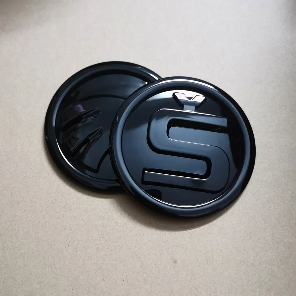 For Skoda Hood Sticker 110mm Skoda Badge Grille Hood Sticker Rear Badge For SKODA ENYAQ IV OCTAVIA FABIA Superb Skoda Sticker 6