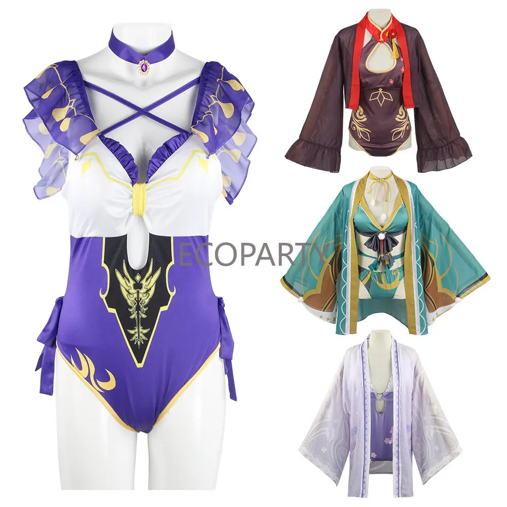 

2023 New Summer Genshin Impact Cos Sexy Swimwear Walnut Sinalisa Animation Anime Swimwear Cosplay Performance Dress Women's Wear
