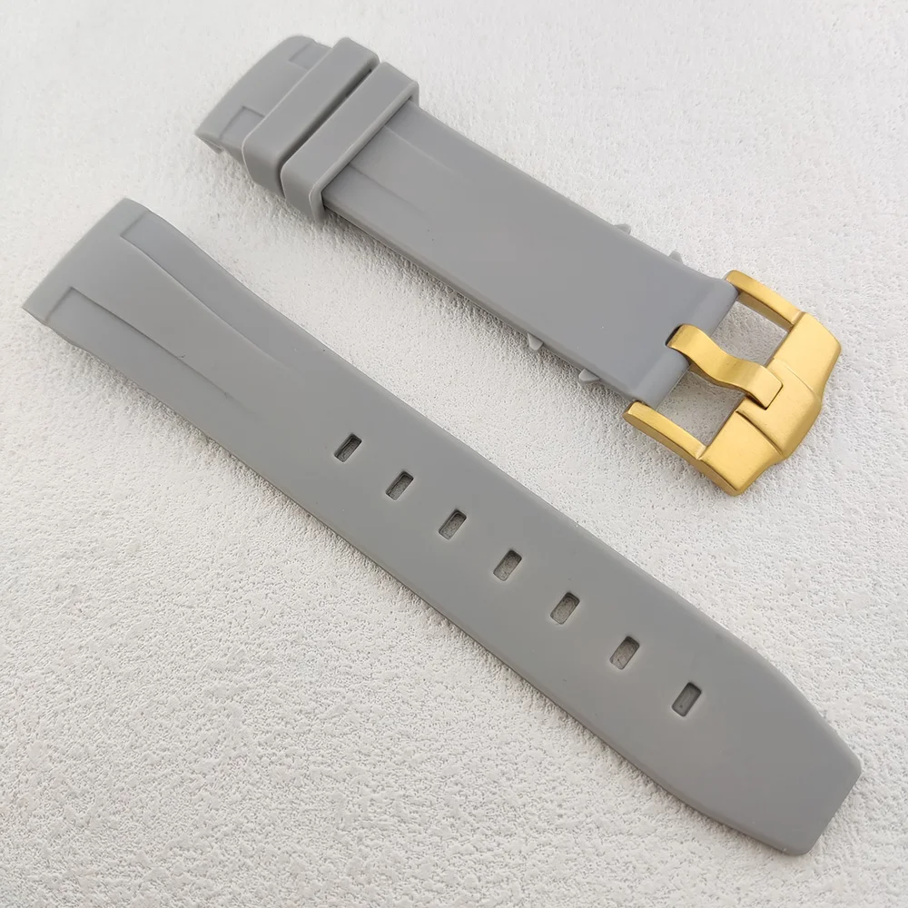 Premium Rubber Watch Strap 22mm Replacement Bracelet - Durable and Comfortable Watch Accessory