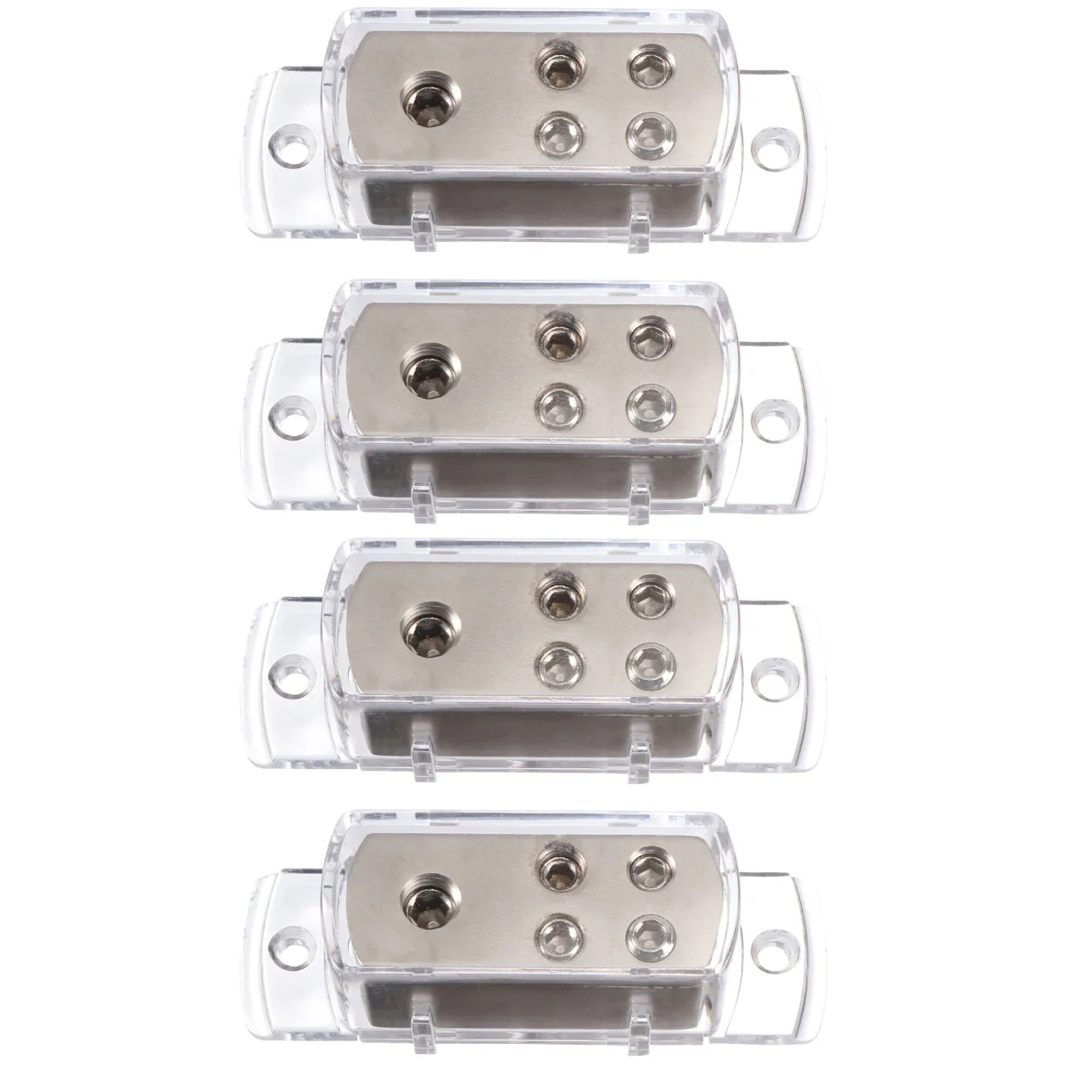 

4 pcs Portable Power Distribution Block 4 Ways Out Car Audio Stereo Amp Splitter