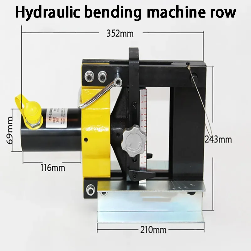 

CB-150D Hydraulic Bending Machine Copper Tube Bending Machine 1pc Copper Bus Bending Force 16T Hydraulic Pressure